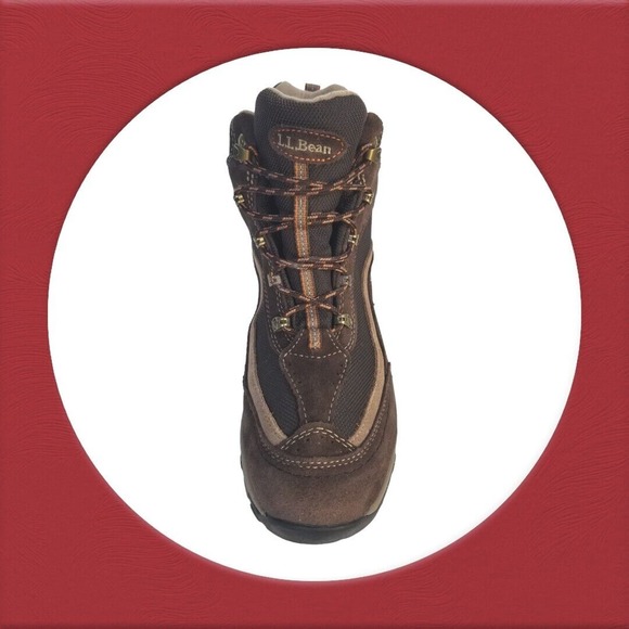 LLBean Tek Brown‎ Men’s Leather Hiking Boots Size 11M Waterproof Without Insole - Picture 10 of 16